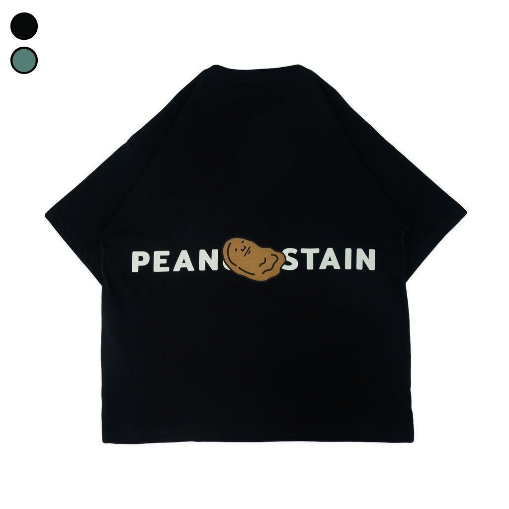 Oversized Tshirt Big Logo Black Peanut Stain | Kaos | Unisex