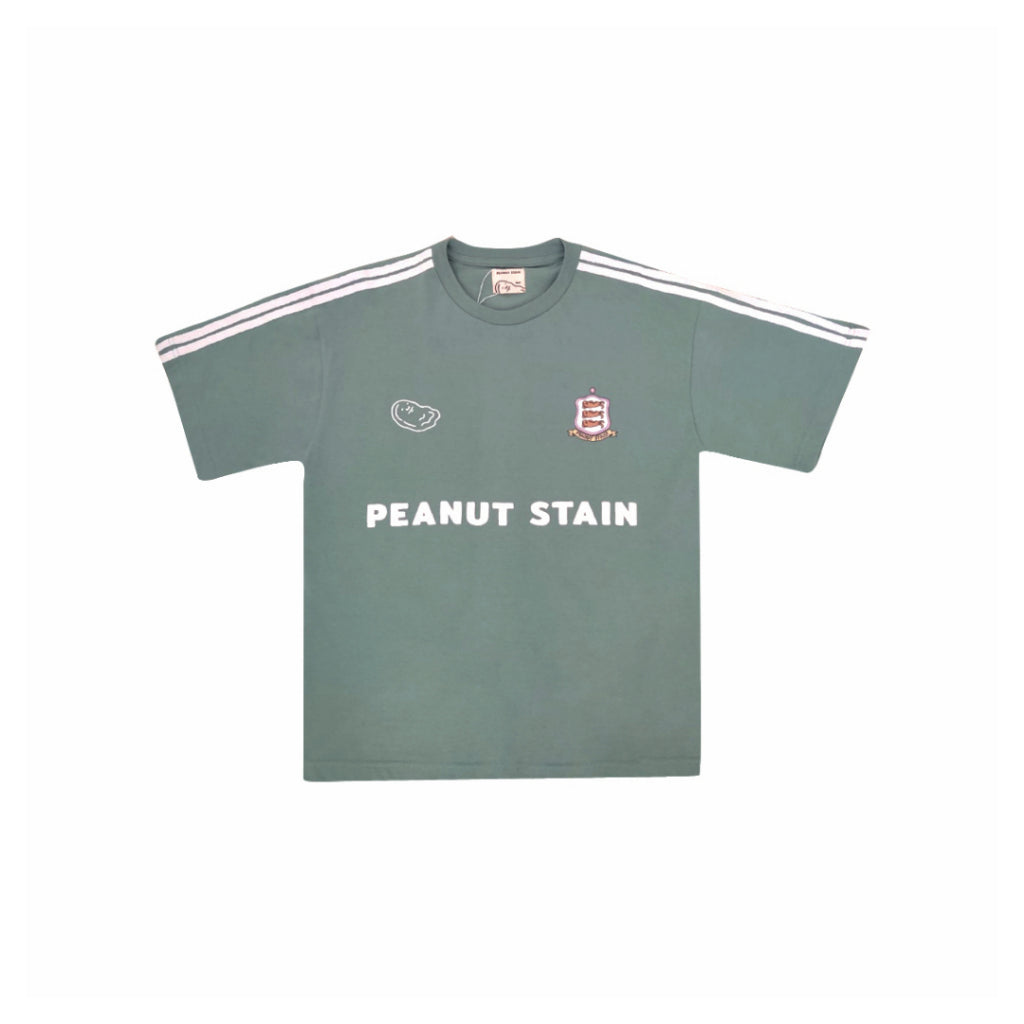 Oversized Tshirt 4 Stripes Arm Green Peanut Stain | Kaos | Unisex