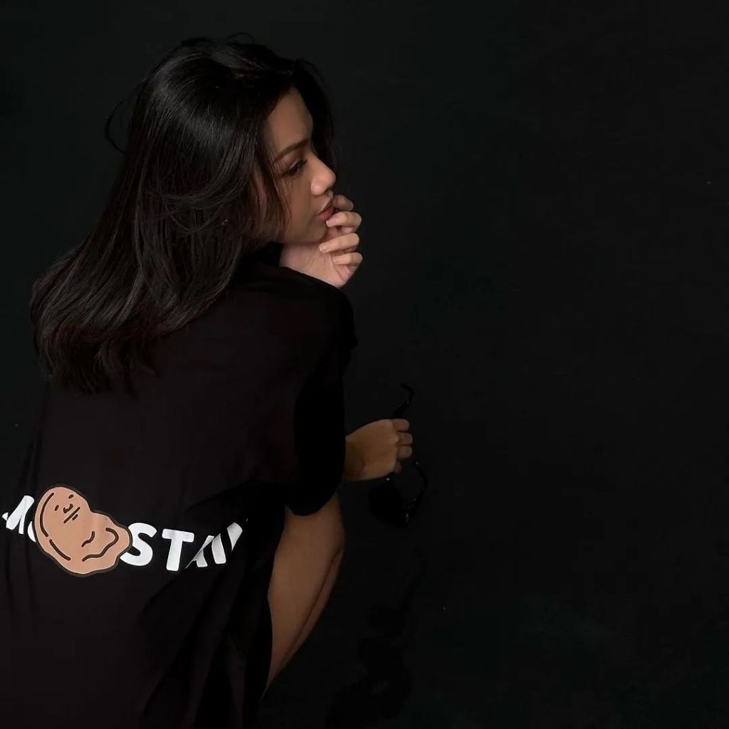 Oversized Tshirt Big Logo Black Peanut Stain | Kaos | Unisex