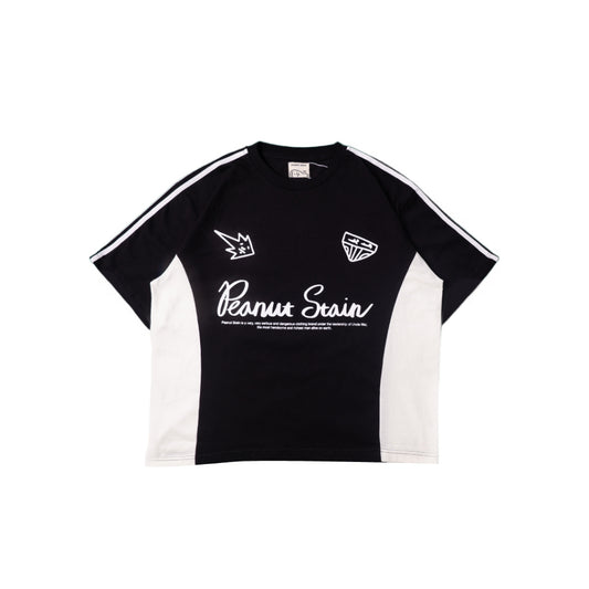 Boxy Oversized Tshirt Active Duo Side Cursive Black Peanut Stain | Kaos | Unisex