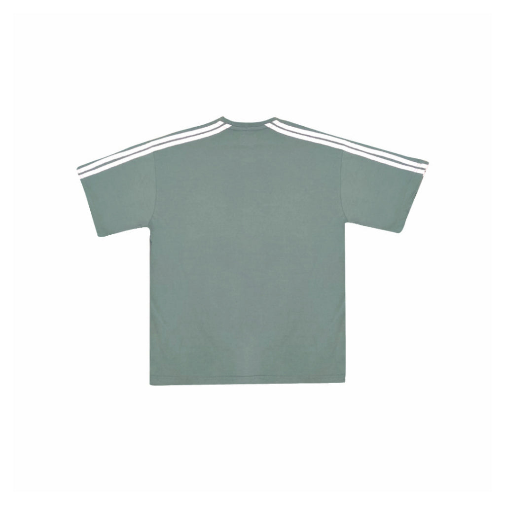 Oversized Tshirt 4 Stripes Arm Green Peanut Stain | Kaos | Unisex