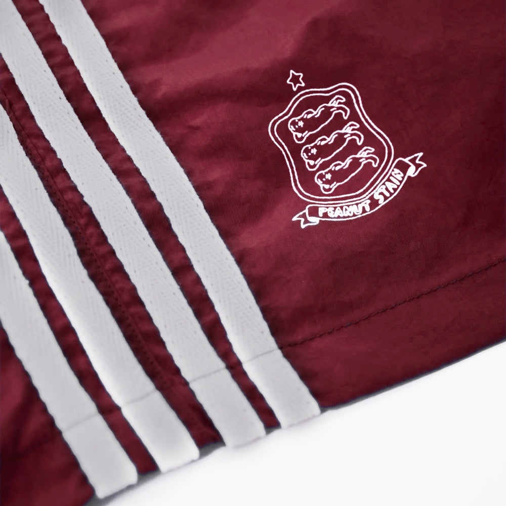 Shorts Nut Running Maroon Nylon Peanut Stain | Celana Pendek | Unisex