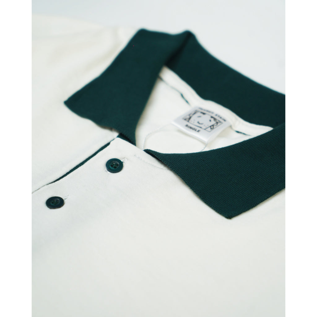Boxy Oversized Polo Old Money Classic Ivory Peanut Stain | Kaos Polo | Unisex