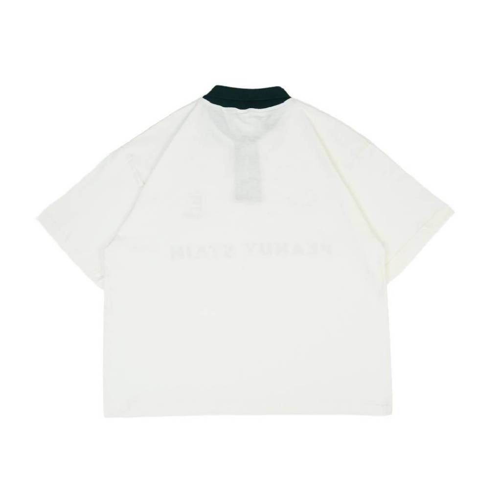 Boxy Oversized Polo Old Money Classic Ivory Peanut Stain | Kaos Polo | Unisex