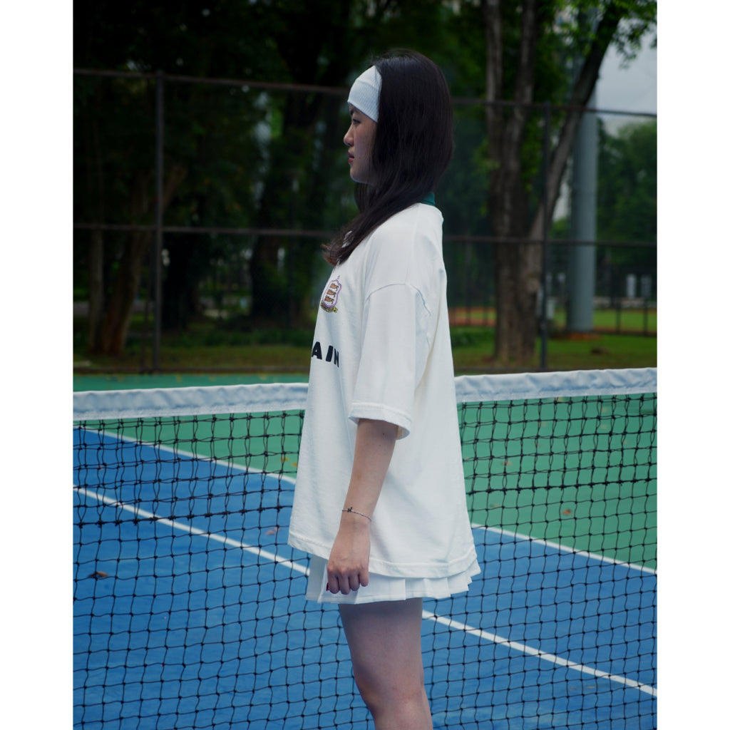 Boxy Oversized Polo Old Money Classic Ivory Peanut Stain | Kaos Polo | Unisex