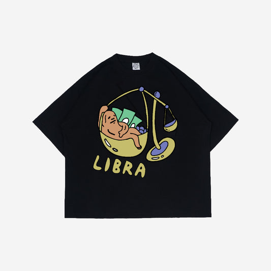 Boxy Tshirt Whats Your Sign Zodiac Libra Peanut Stain | Kaos | Unisex