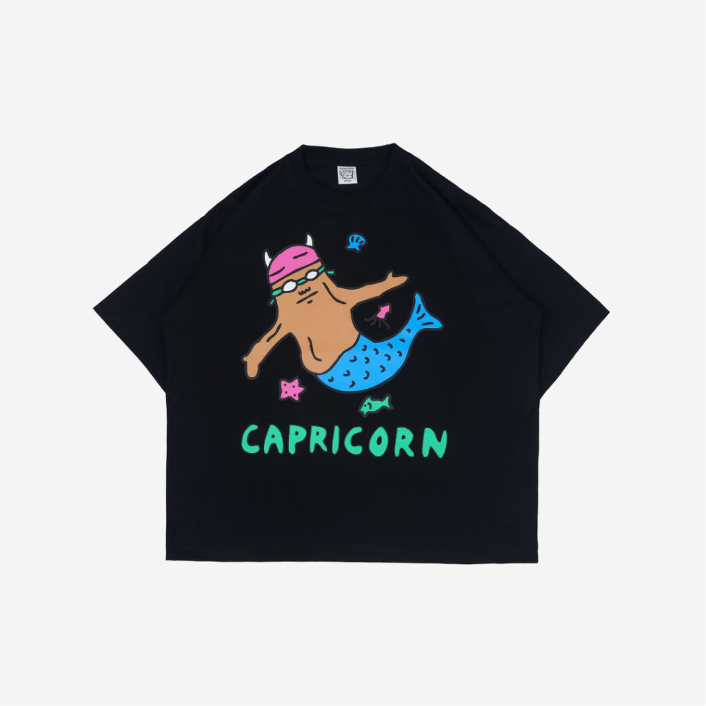 Boxy Tshirt Whats Your Sign Zodiac Capricorn Peanut Stain | Kaos | Unisex