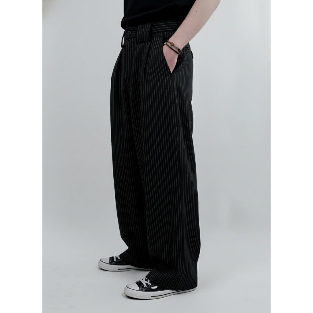 Slacks On Time Striped Outside Work Hours | Celana Panjang | Unisex
