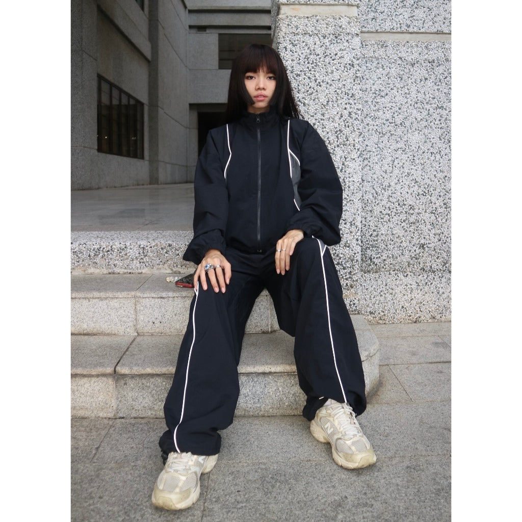 Long Pants Reflective Flash Black Outside Work Hours | Celana Panjang | Unisex