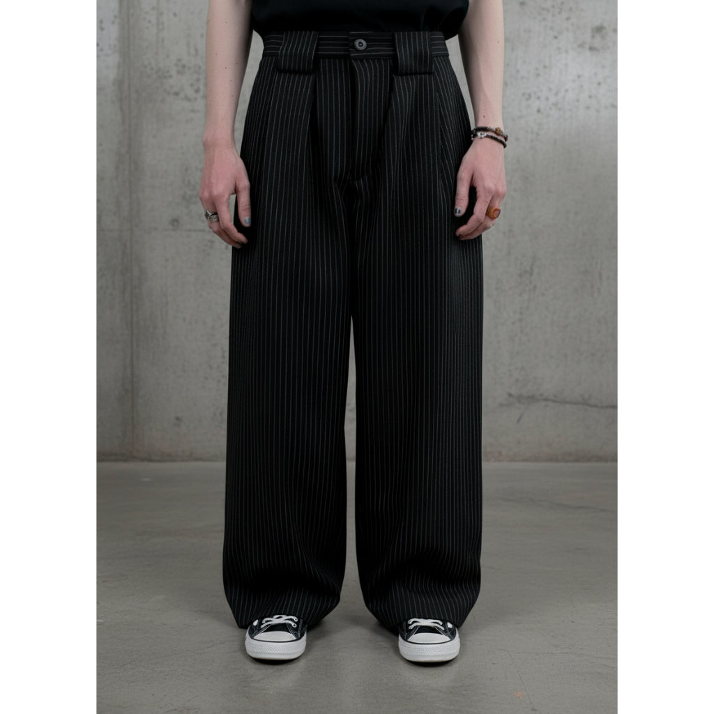 Slacks On Time Striped Outside Work Hours | Celana Panjang | Unisex
