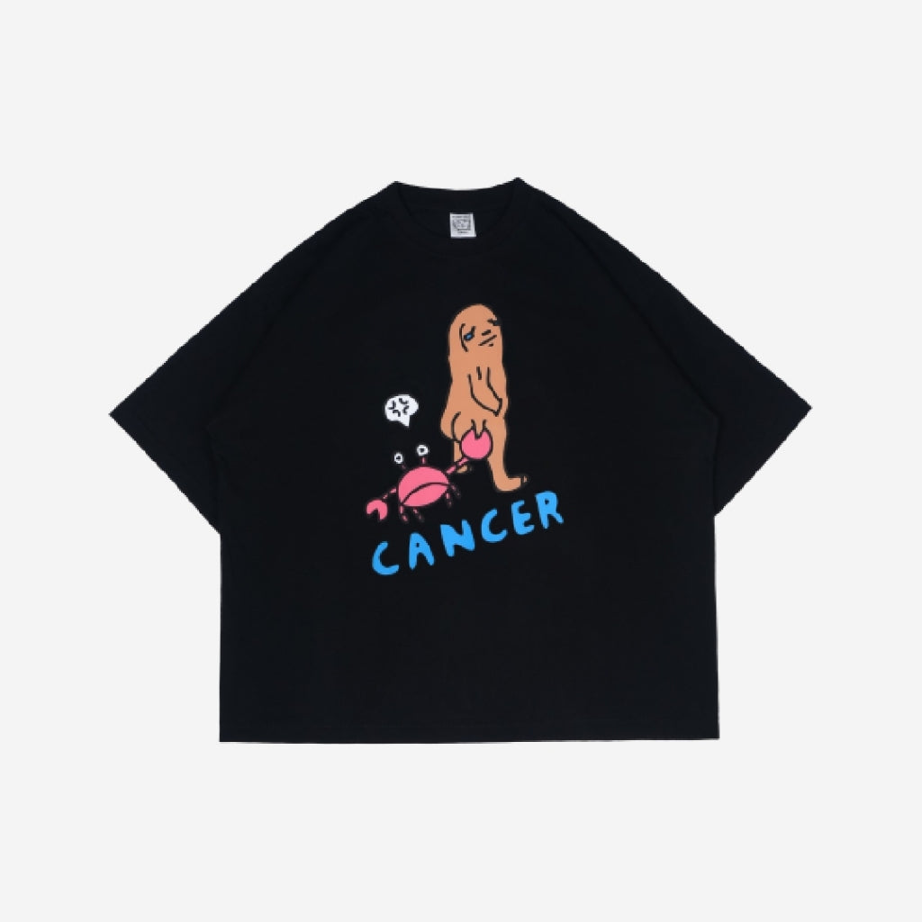 Boxy Tshirt Whats Your Sign Zodiac Cancer Peanut Stain | Kaos | Unisex