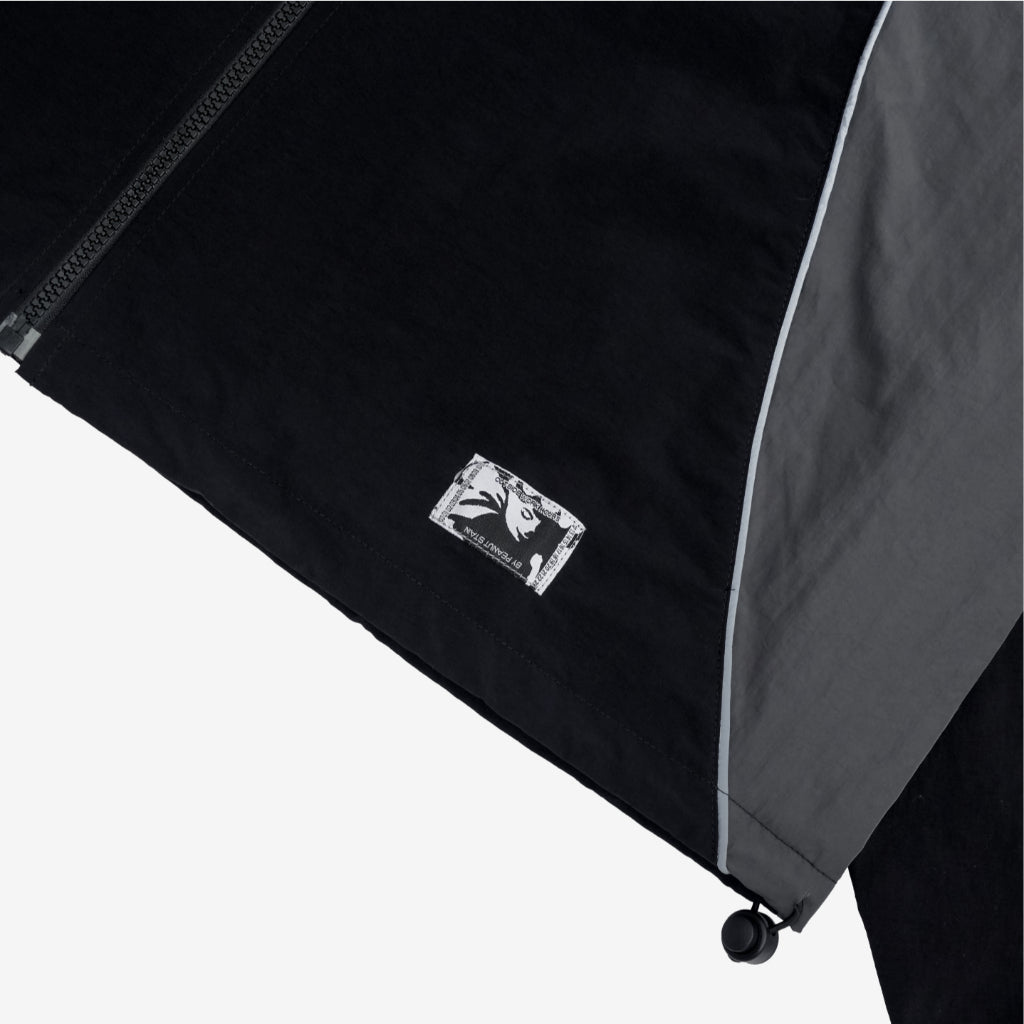 Windbreaker Jacket Reflective Flash Black Outside Work Hours | Jaket | Unisex
