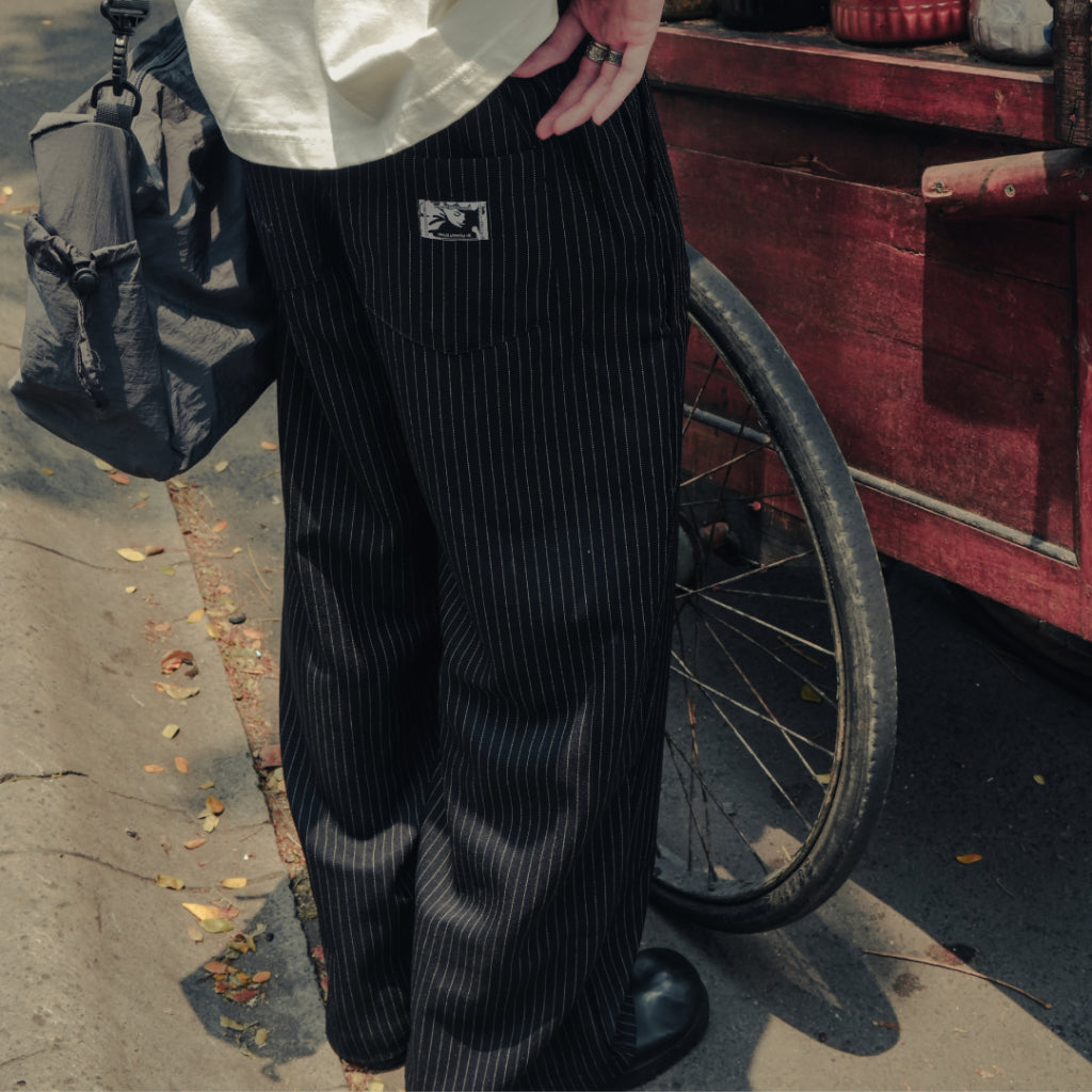 Slacks On Time Striped Outside Work Hours | Celana Panjang | Unisex