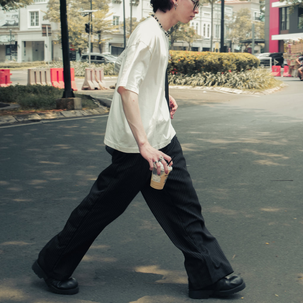 Slacks On Time Striped Outside Work Hours | Celana Panjang | Unisex