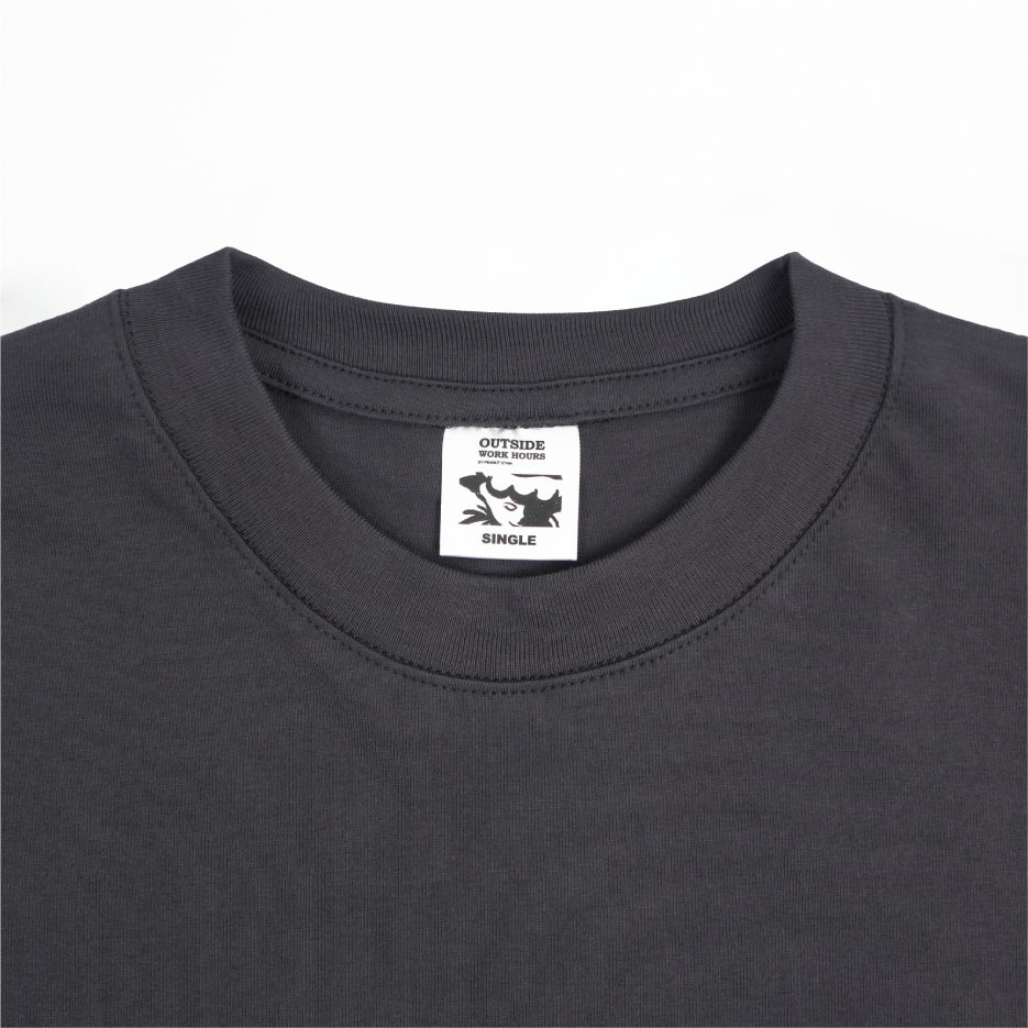 Boxy Oversized Tshirt Overtime Grey Outside Work Hours | Kaos | Unisex