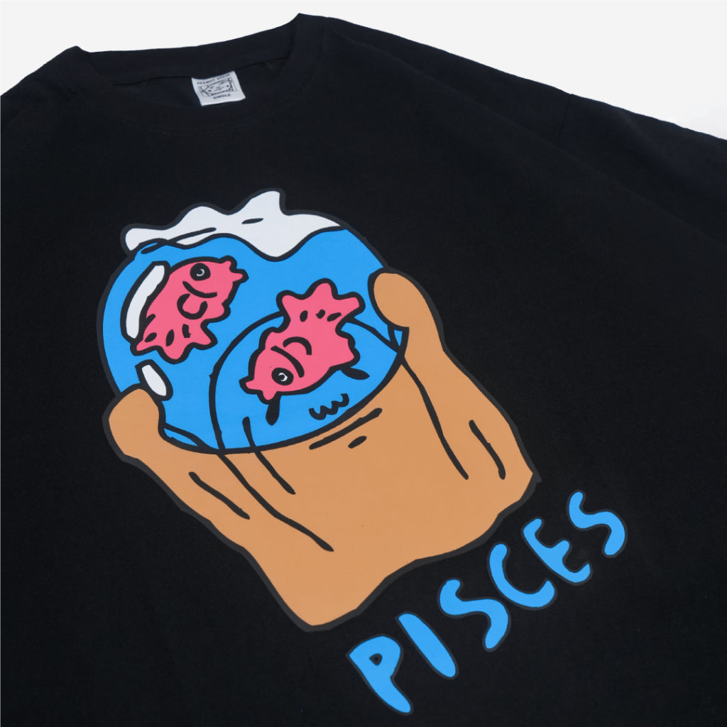Boxy Tshirt Whats Your Sign Zodiac Pisces Peanut Stain | Kaos | Unisex