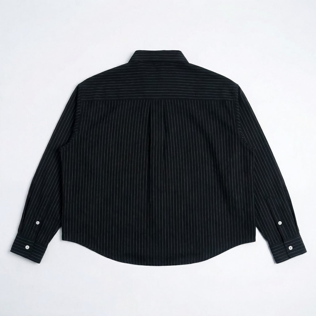 Boxy Shirt Time to Time Striped Outside Work Hours | Kemeja | Unisex