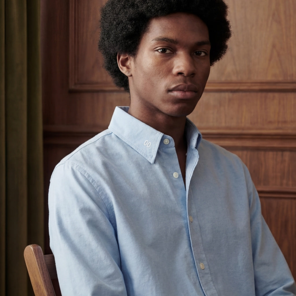 Boxy Shirt Time to Time Oxford Outside Work Hours | Kemeja | Unisex