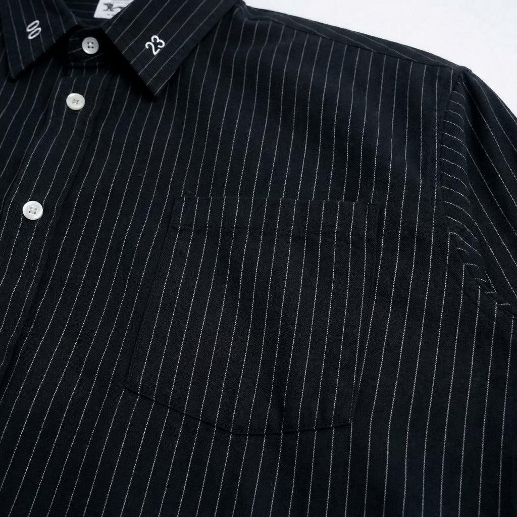 Boxy Shirt Time to Time Striped Outside Work Hours | Kemeja | Unisex