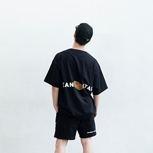 Oversized Tshirt Big Logo Black Peanut Stain | Kaos | Unisex
