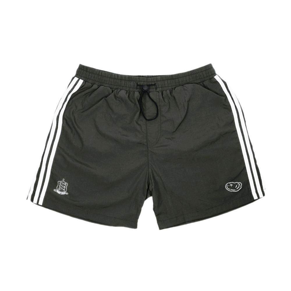 PEANUT STAIN - Nut Running Green Nylon Shorts